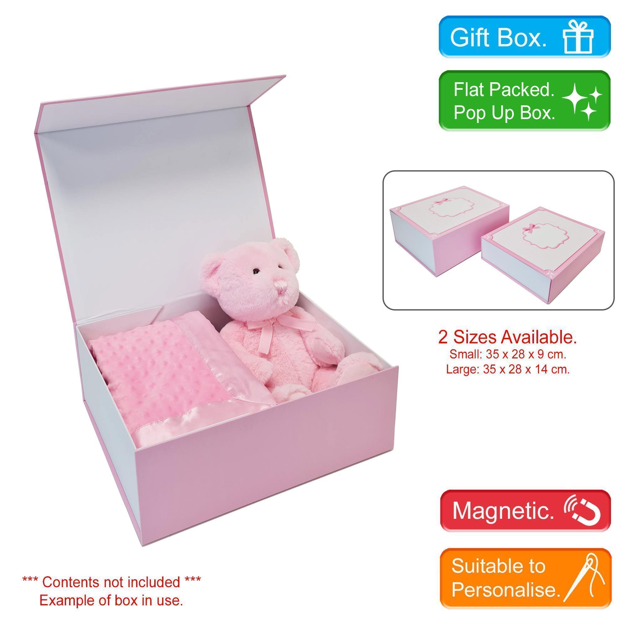 White & Pink Keepsake/Memory Box - Image 2