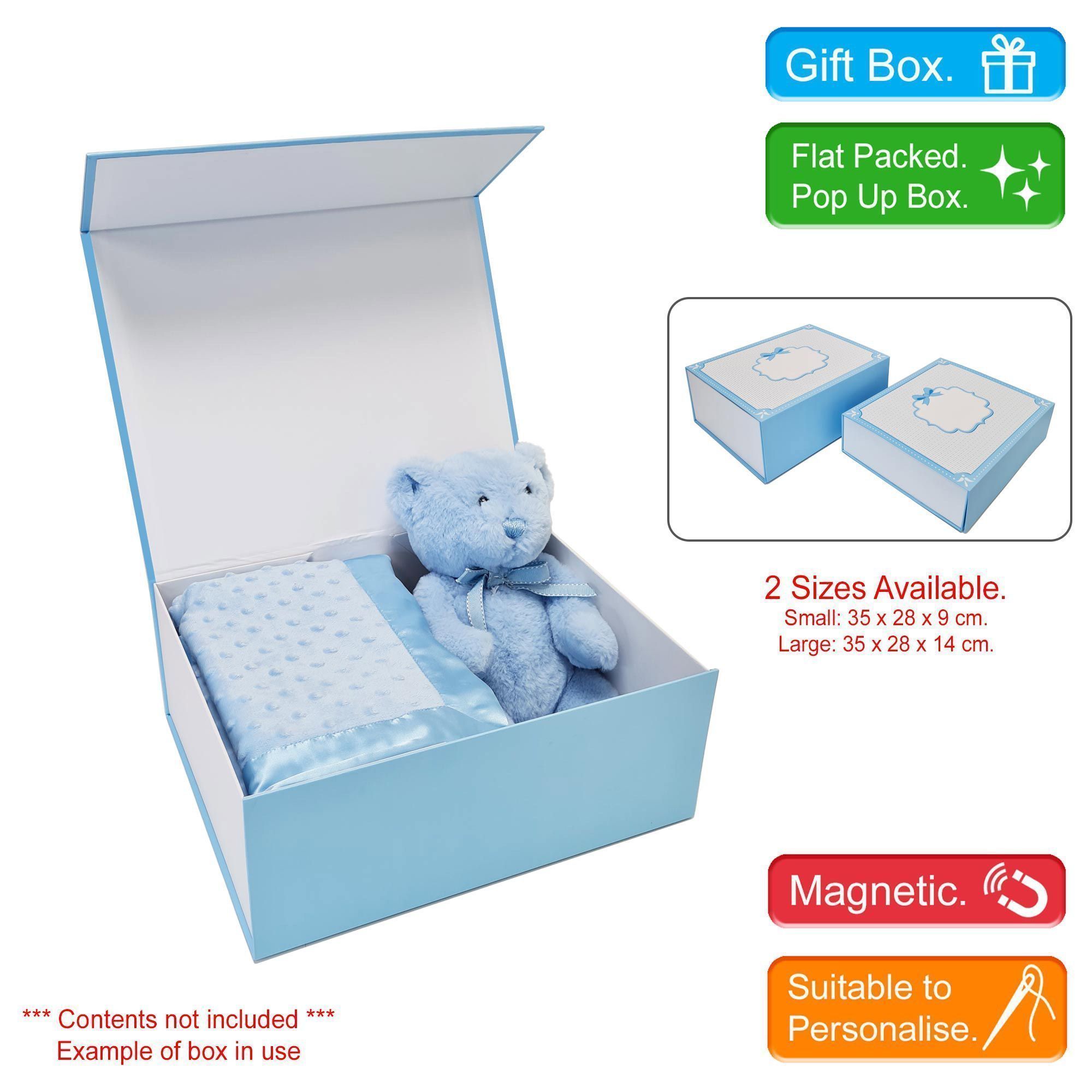 White & Blue Keepsake/Memory Box - Image 2
