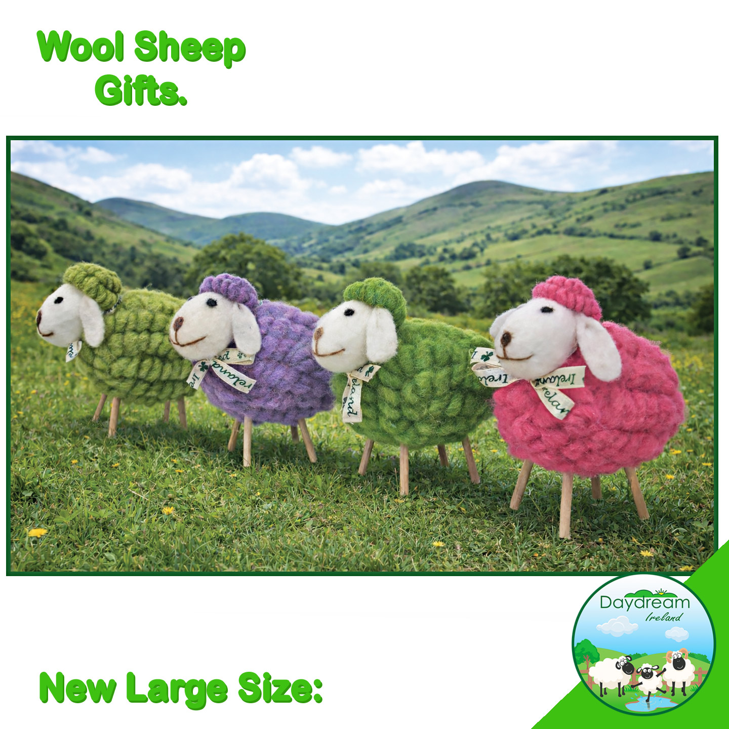 12pc Large Wooden Leg Sheep - Image 2
